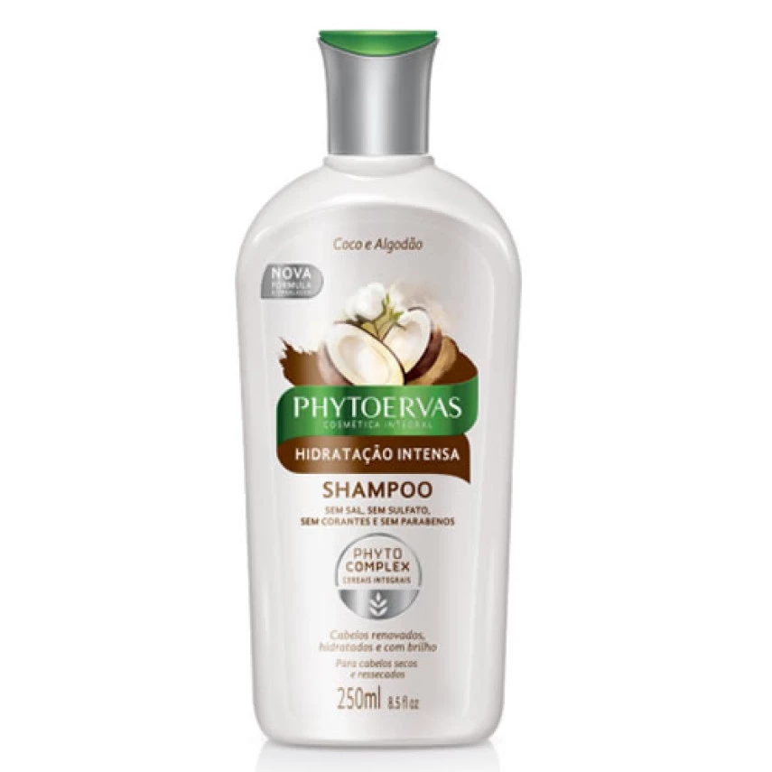 Shampoo Hidratação Intensa Coco e Algodão PHYTOERVAS 250ml