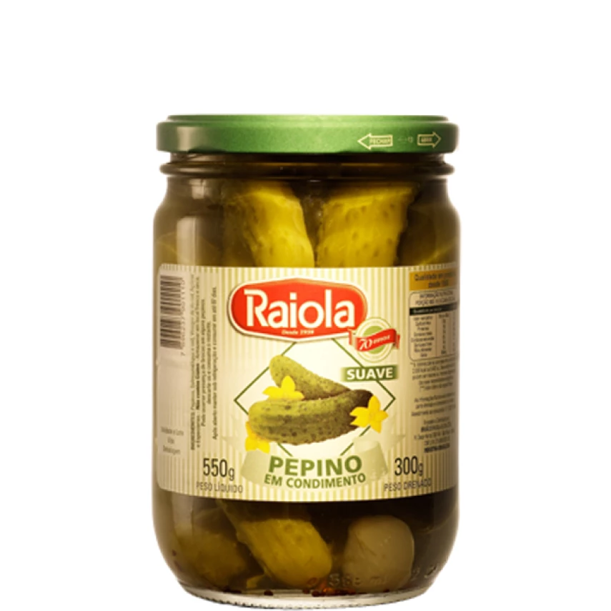 PEPINO RAIOLA EM CONSERVA 300G