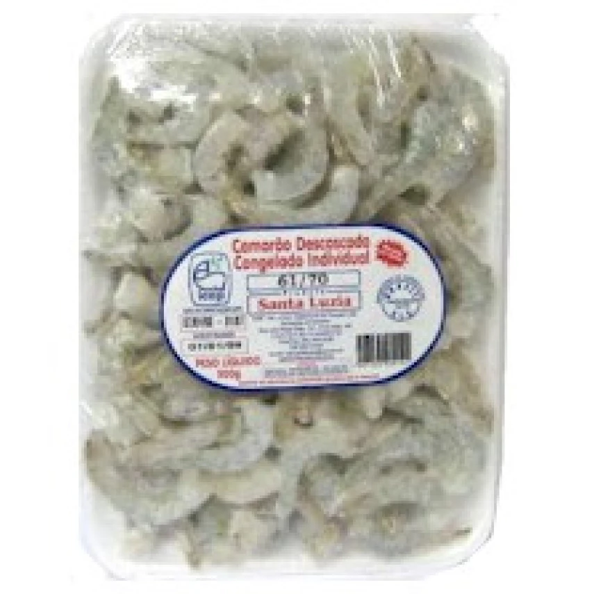 Camarão Descascado Congelado "61/70" SANTA LUZIA 500g