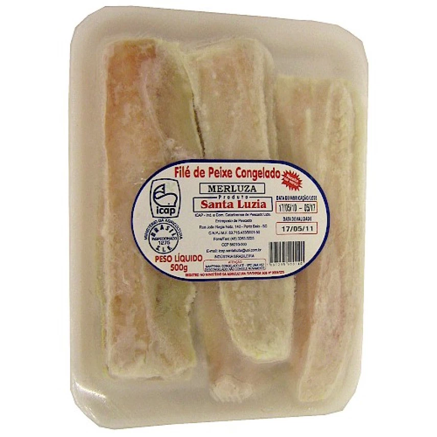Filé de Merluza congelado SANTA LUZIA 500g