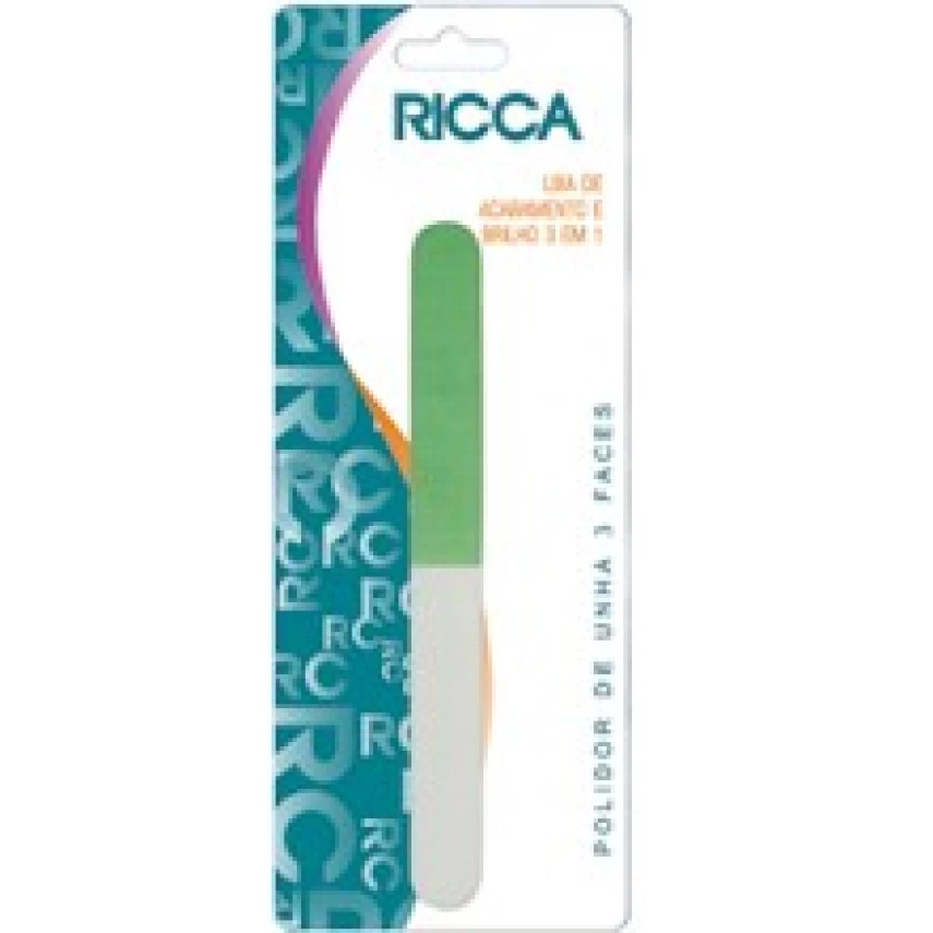 Lixa Polidora de Unha 3 faces Grande RICCA