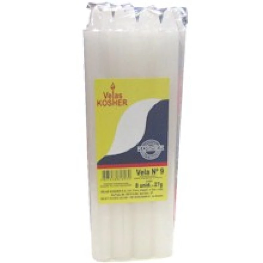 Vela N.9 KOSHER Com 8 unidades de 27g