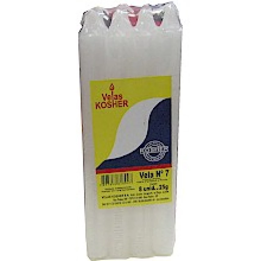 Vela N.7 KOSHER Com 8 unidades de 25g