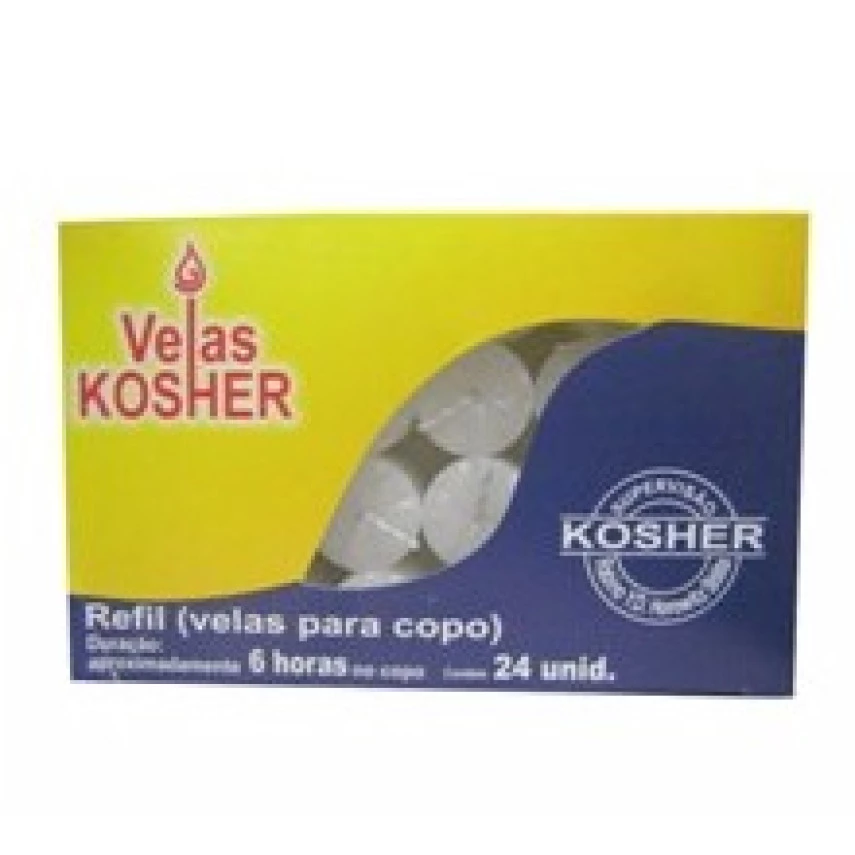 Velas para Copo Refil com 24 Unidades