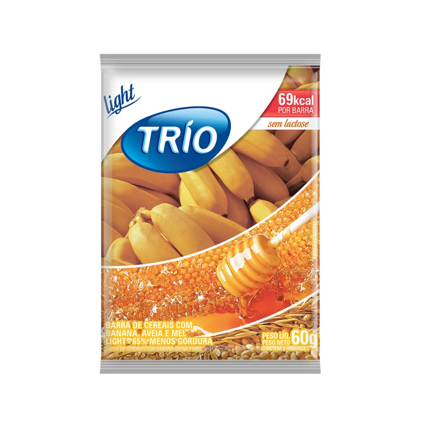 B CEREAL TRIO BANANA MEL 60G