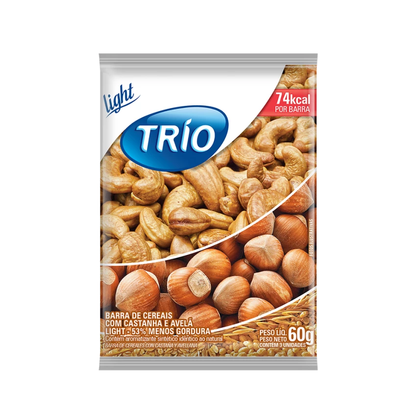 B CEREAL TRIO LIG AV CAST CHOC 60G