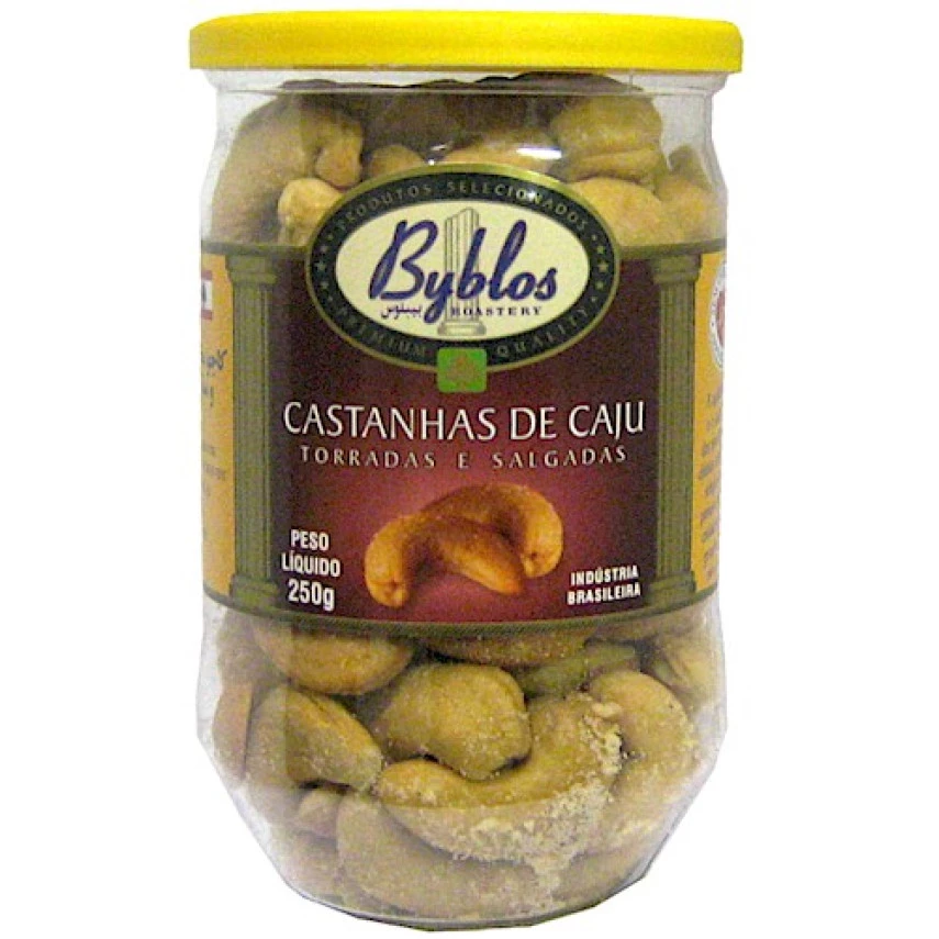 Castanha de Cajú Torrada e Salgada Pote BYBLOS 250g