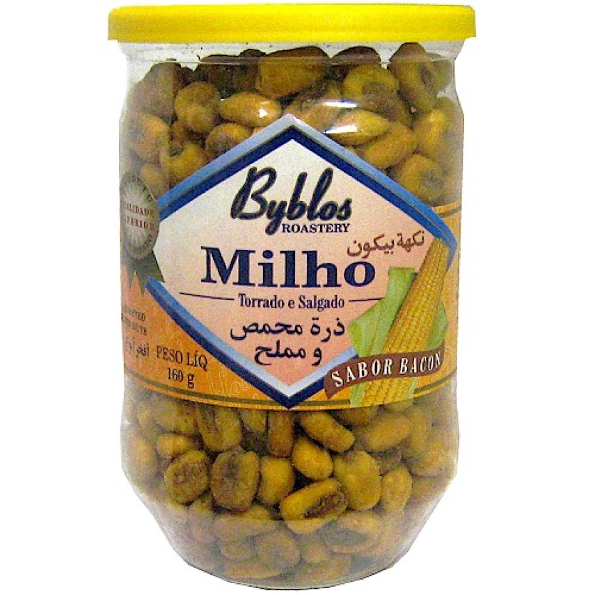 Milho Torrado e Salgado sabor Bacon BYBLOS 160g