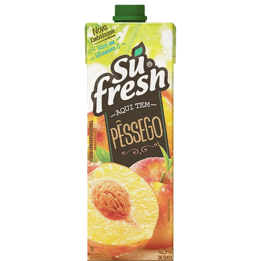 NECTAR SUFRESH PESSEGO 1L
