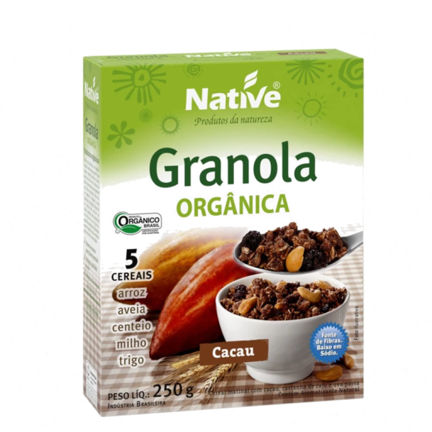 Granola com Cacau Orgânica NATIVE 250g
