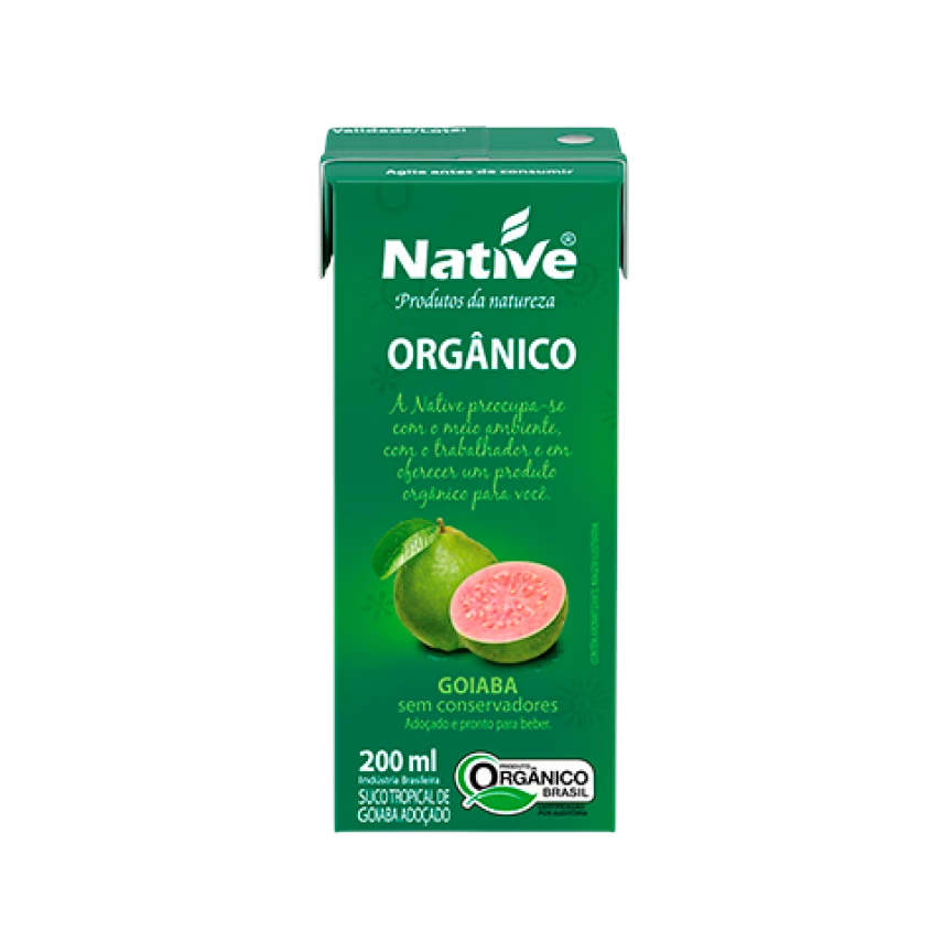 SUCO NATIVE ORG GOIABA 200ML
