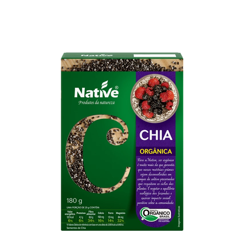 Chia orgânica NATIVE 180g 