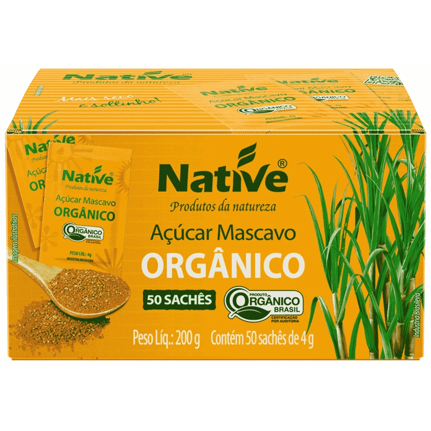 Açúcar Mascavo NATIVE 200g 50 sachês