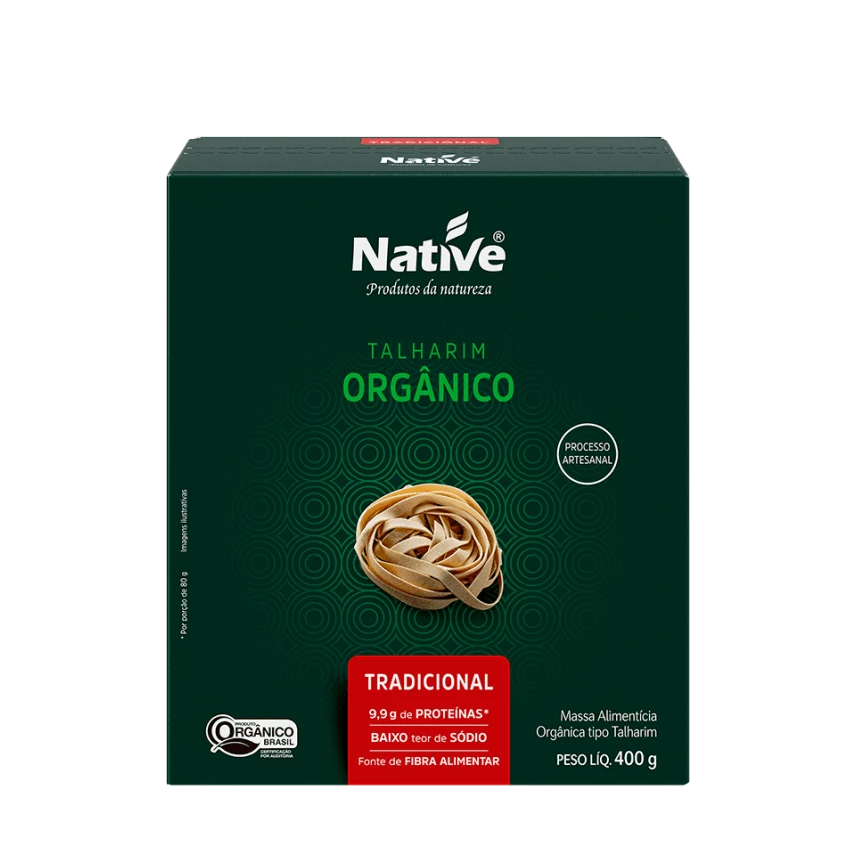Macarrão Talharim Orgânico NATIVE 400g 