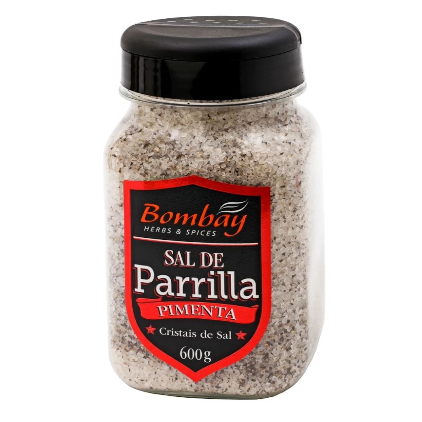 Sal de Parrilla com Pimenta BOMBAY 600g