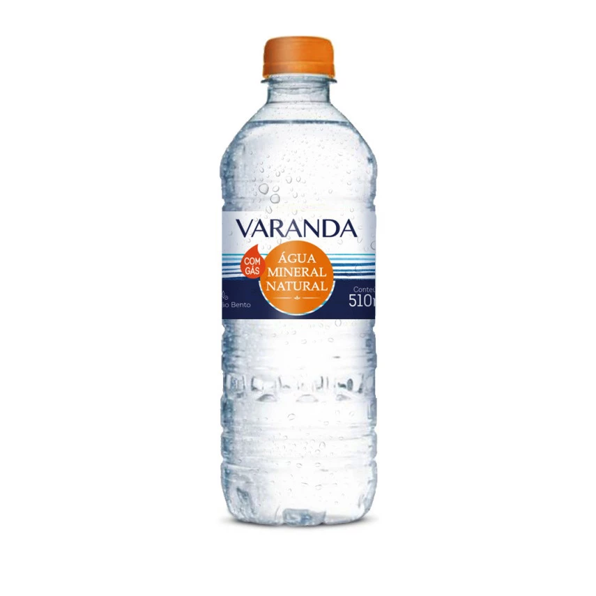 Água Mineral Natural Com Gás VARANDA 510ml