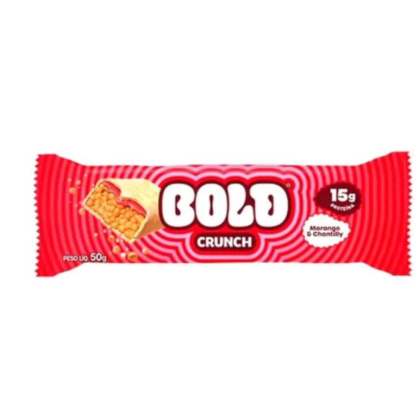 Barra de Proteína de Morango e Chantilly BOLD 50g