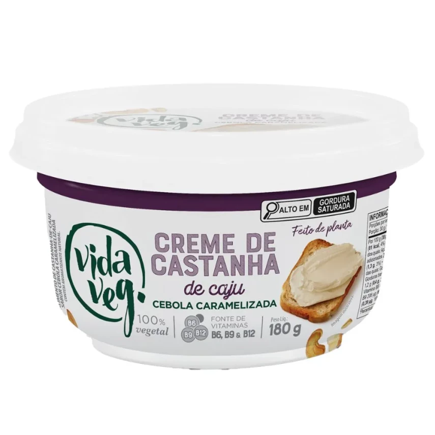 CREME CAST CAJU VIDA VEG CEB CARAM 180G