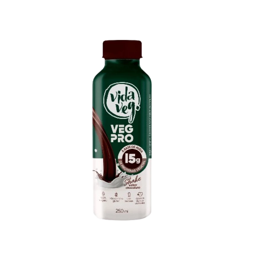 Shake Veg Pro de Chocolate 15g de Proteína VIDA VEG 250ml
