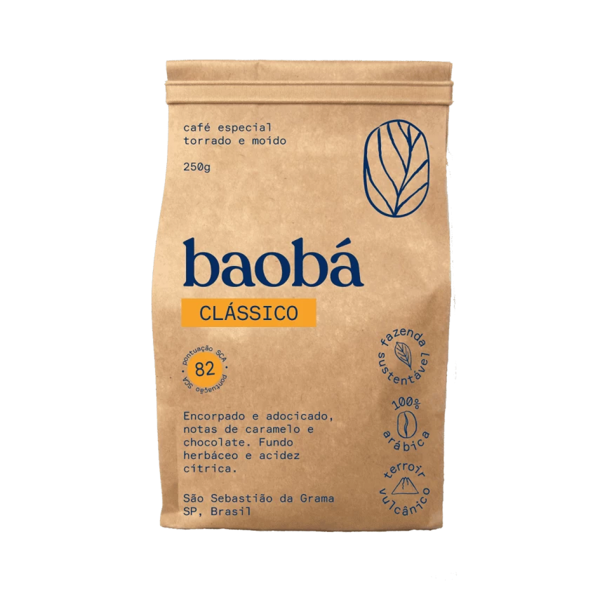 Café Especial Torrado e Moído Clássico BAOBÁ 250g