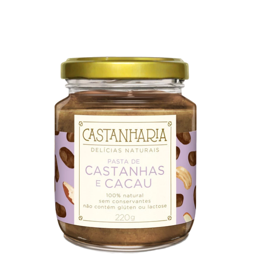 Pasta de Castanhas e Cacau CASTANHARIA 220g
