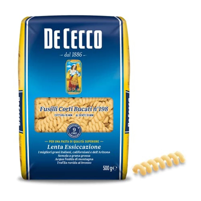 Macarrão Italiano Fusilli Corti Bucati DE CECCO 500g