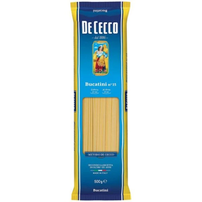 Macarrão Italiano Bucatini DE CECCO 500g