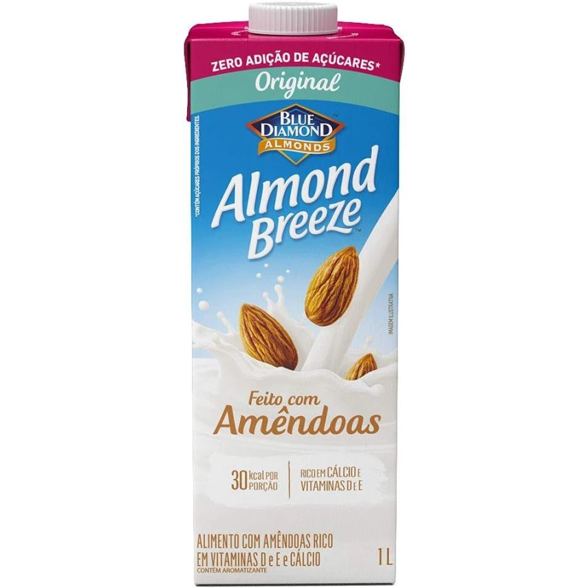 Bebida de Amêndoa Original Zero ALMOND BREEZE 1l