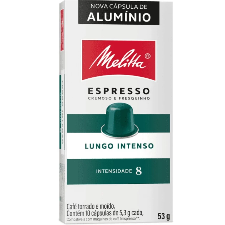 Café em Cápsulas Lungo Intenso Intensidade 8 MELITTA 53g