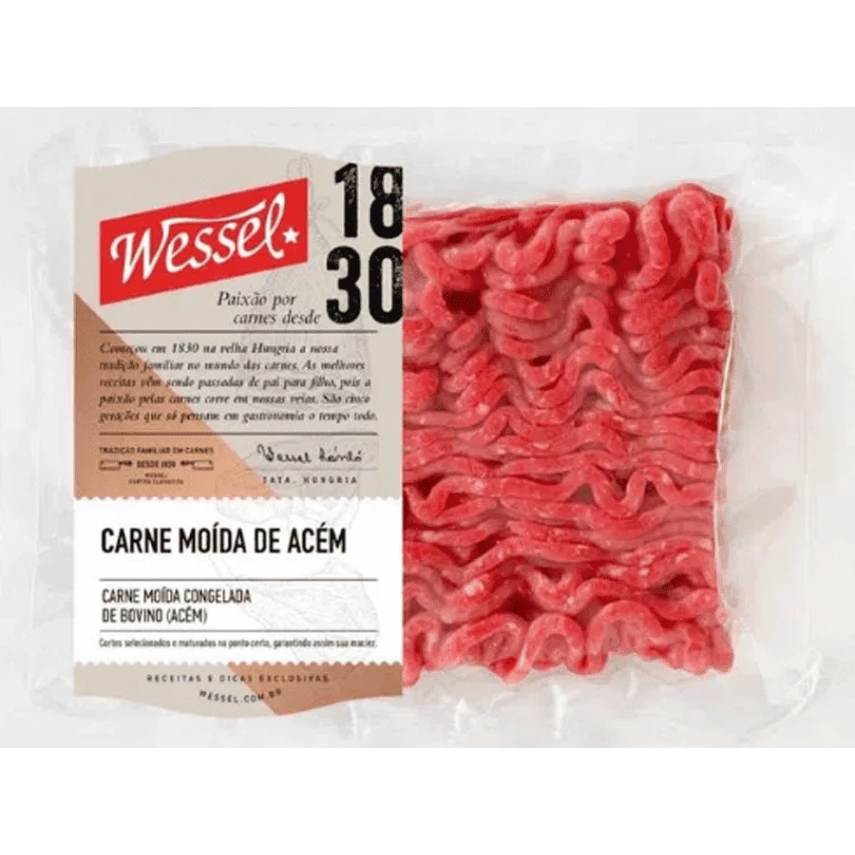 Carne moída de Acém resfriada WESSEL 400g