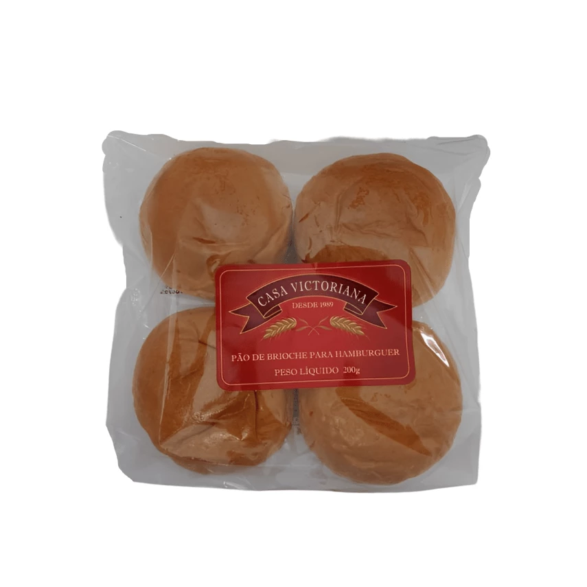 PAO HAMB CASA VICTORIANA BRIOCHE 200G