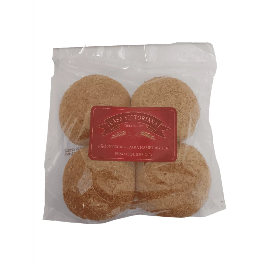 PAO HAMB CASA VICTORIANA INTEGRAL 200G