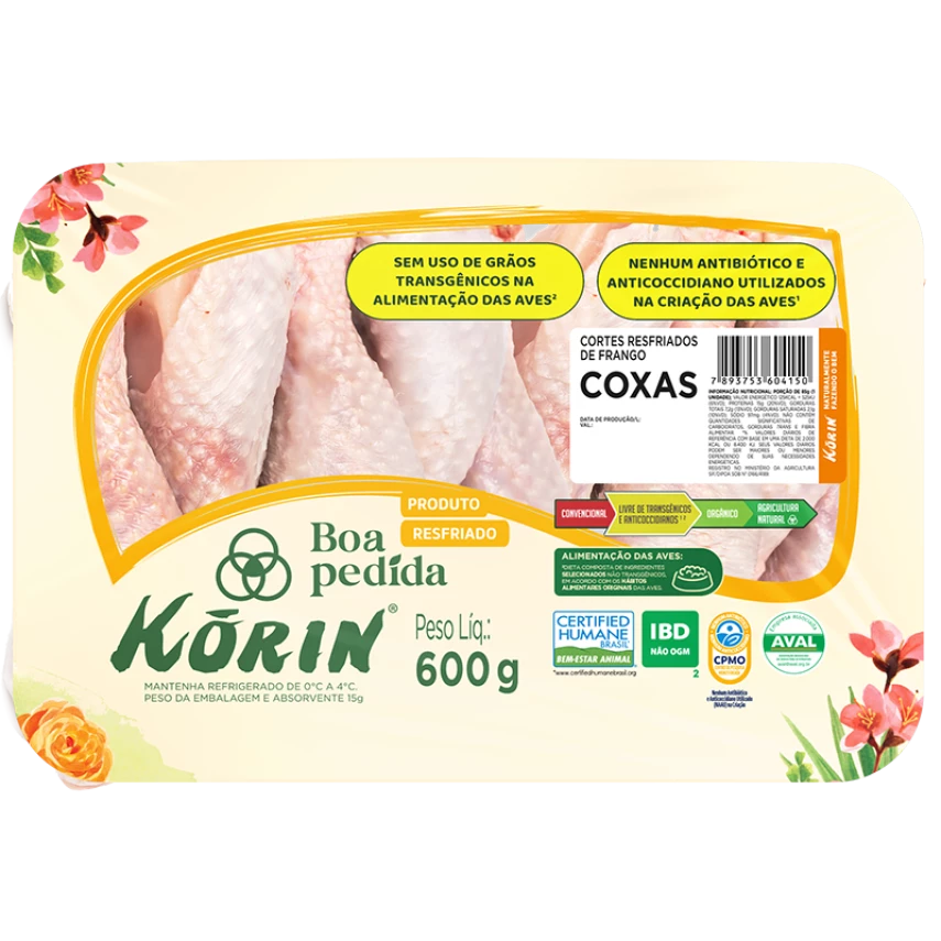 Coxa Resfriada Korin 600g