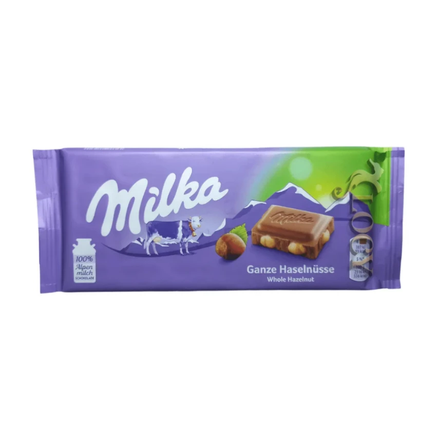 Chocolate Whole Hazelnuts  MILKA 100g