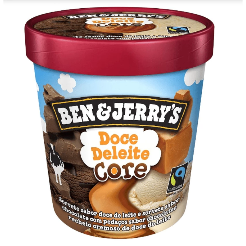 Sorvete Doce Deleite Core BEN & JERRY'S 458ml