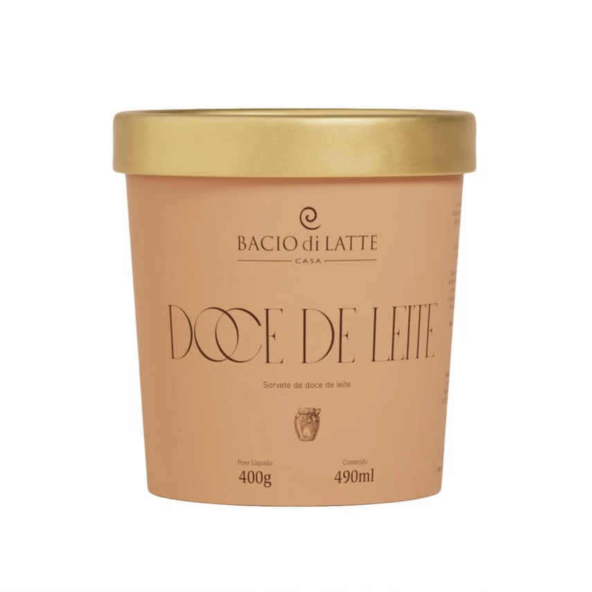 Sorvete Doce de Leite BACIO DI LATTE 490ml