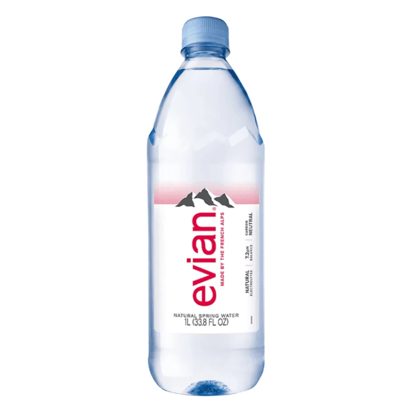Água Mineral Natural Sem Gás EVIAN 1l