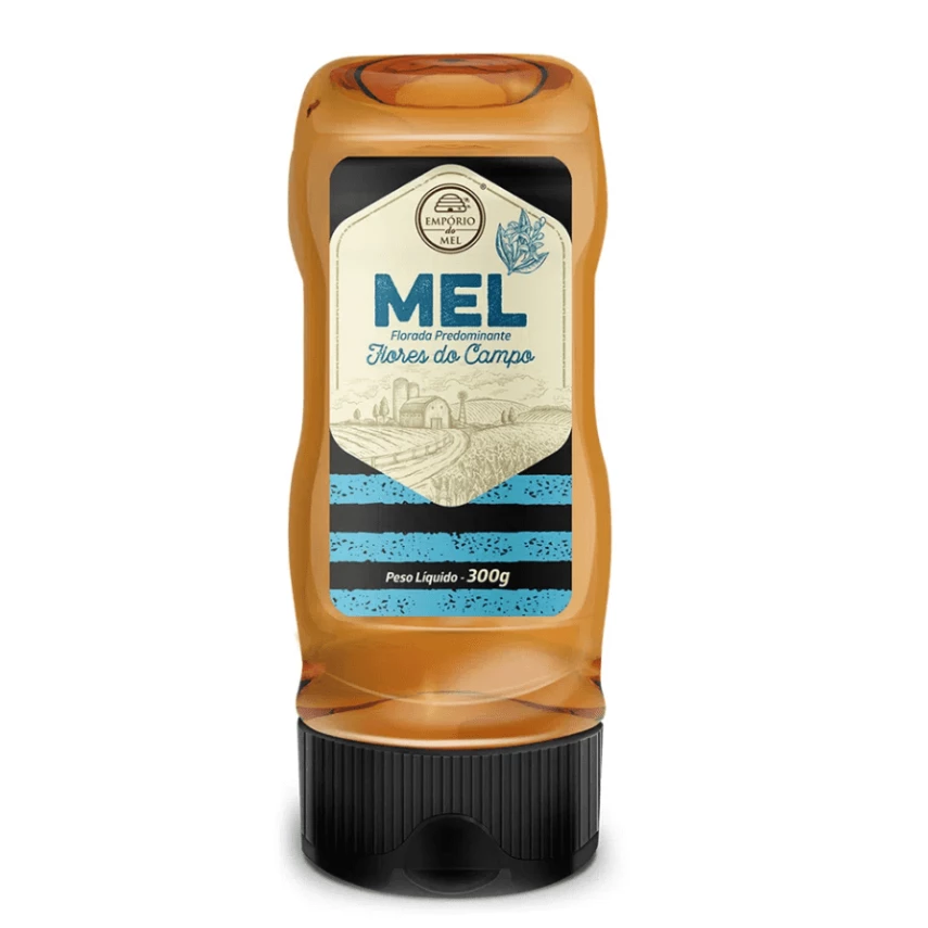 Mel Flores do Campo Bisnaga EMPÓRIO DO MEL 300g 