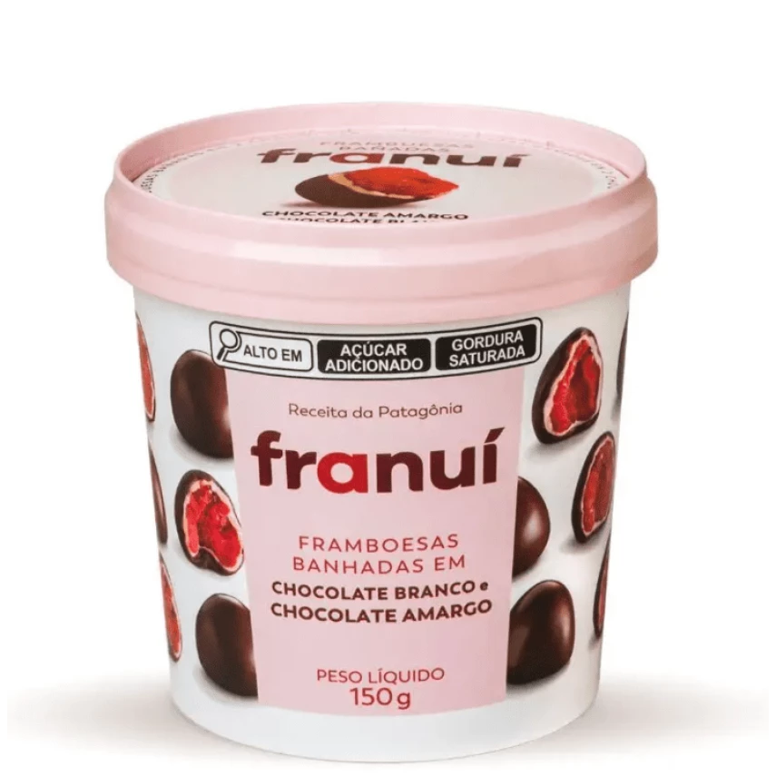 Framboesas Banhadas Chocolate Amargo FRANUÍ 150g