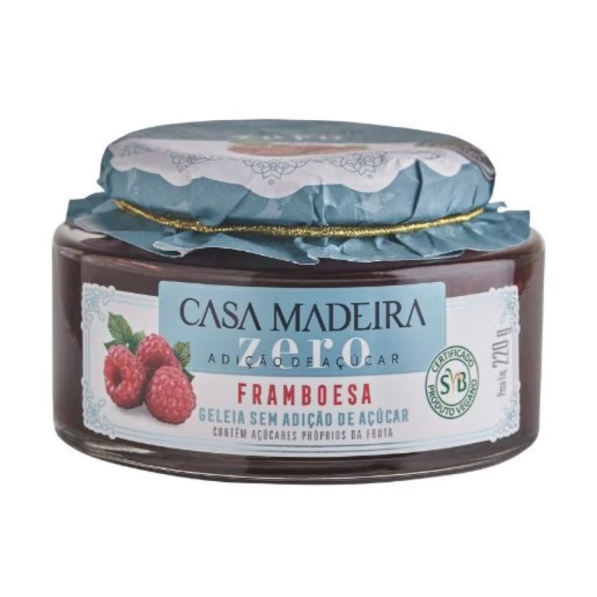 Geleia de Framboesa Zero CASA MADEIRA 220g