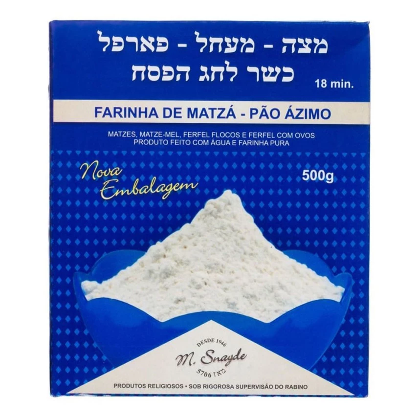 Farinha de Matzá Pão Ázimo Kosher MATZÁ 500g