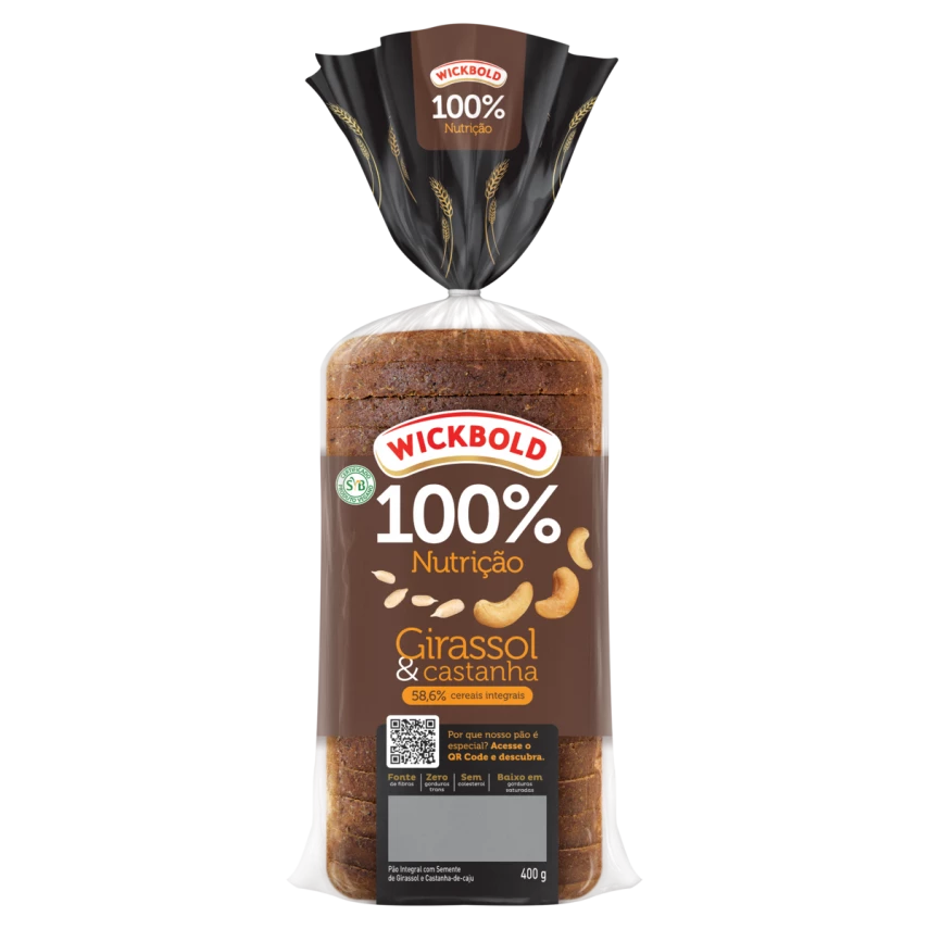 PAO WICKBOLD 100 NUT GIRASSOL E CAST 350G