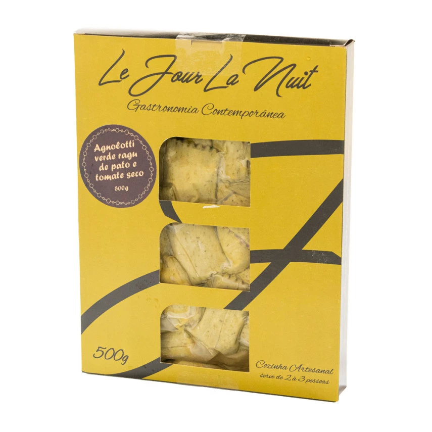 Agnolotti Verde com Ragú de Pato e Tomate Seco LÊ JOUR LÁ NUIT 500g