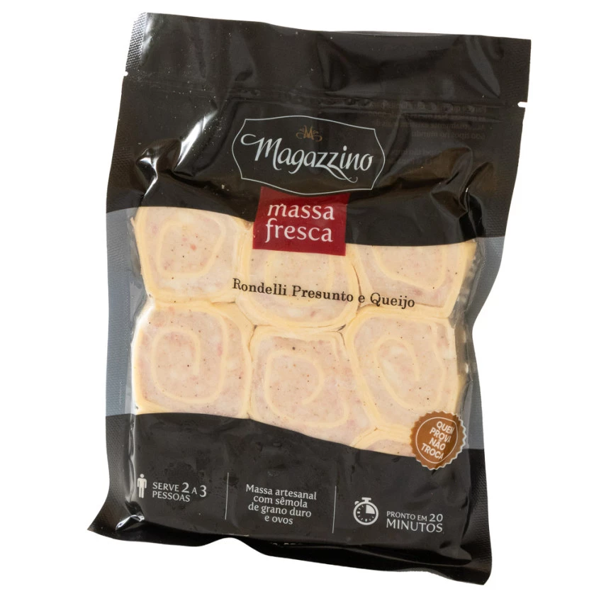 Massa Fresca Rondelli Presunto e Queijo MAGAZZINO 400g