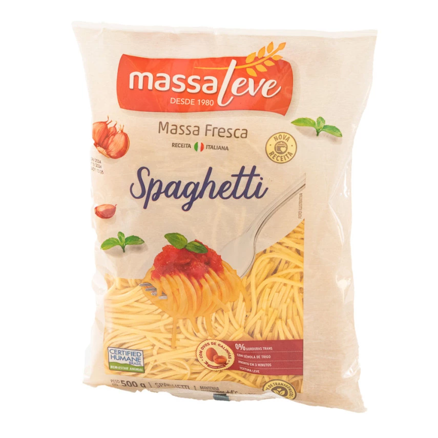 Massa Fresca Spaghetti MASSA LEVE 500g