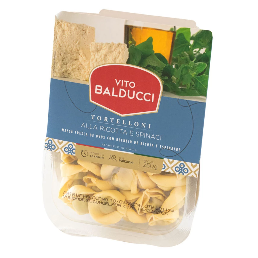 Massa Fresca Tortelli de Ricota e Espinafre VITO BALDUCCI 250g