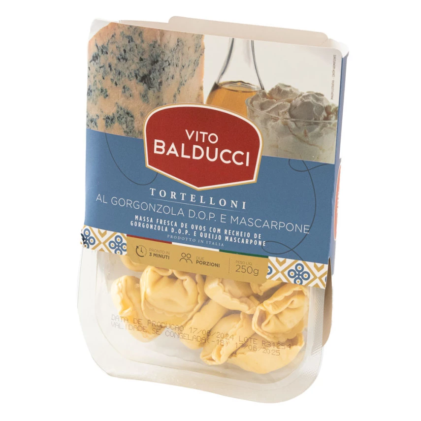 Massa Fresca Tortelloni Al Gorgonzola D.O.P e Mascarpone VITO BALDUCCI 250g