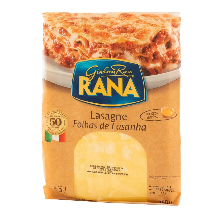 Massa para Lasanha GIOVANNI RANA 250g