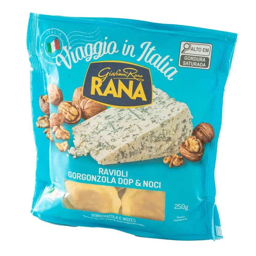 Massa Fresca Ravioli Gourmet Gorgonzola e Nozes GIOVANNI RANA 250g