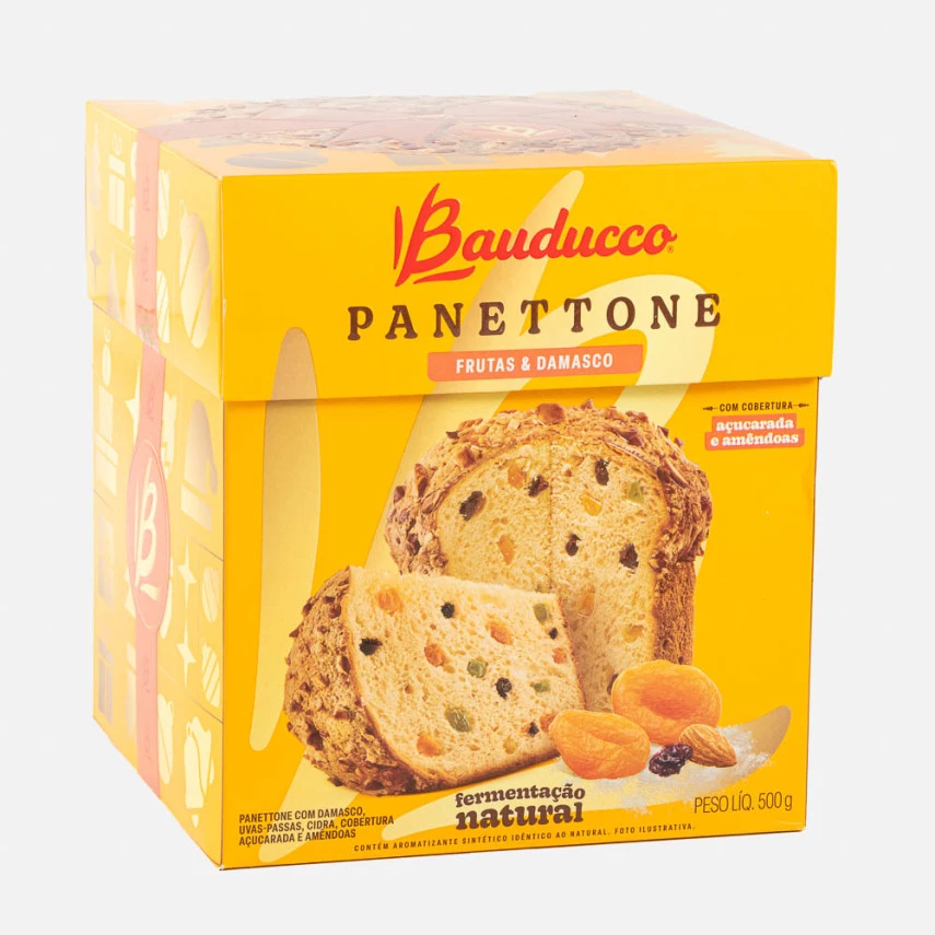 Panetone Speciale com Frutas e Damasco BAUDUCCO 500g